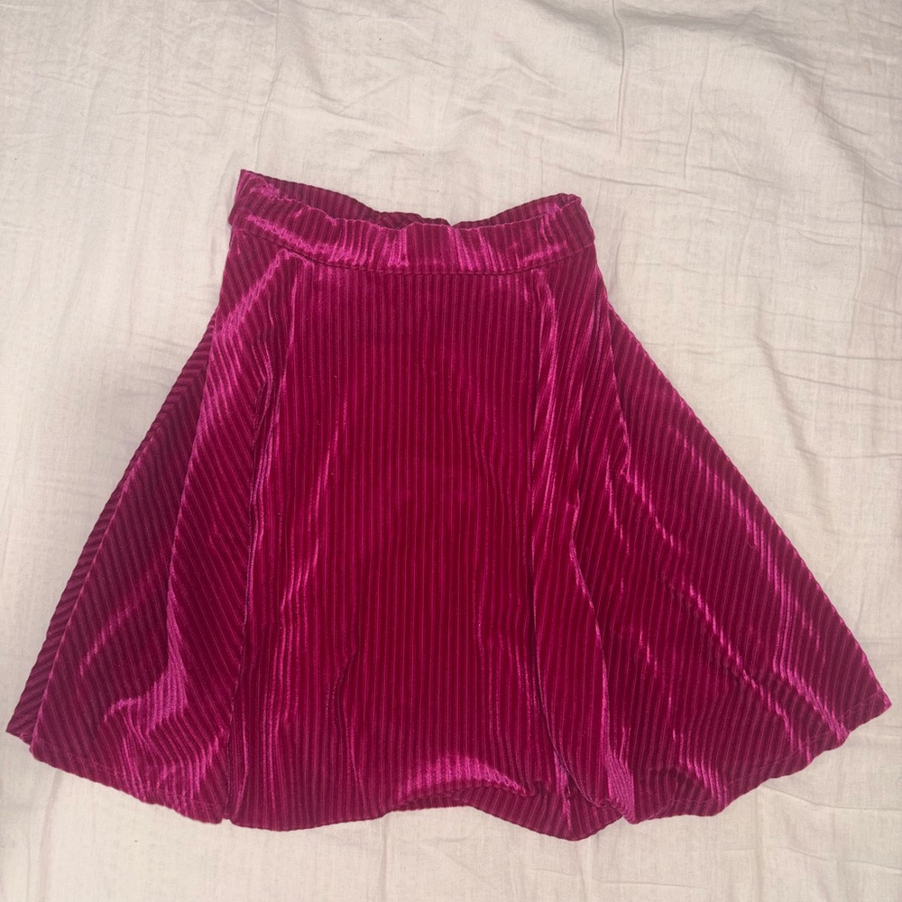 Saks Fifth Avenue Pink Mini Skater Skirt